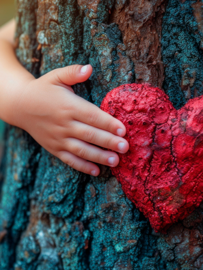 corazon en un arbol